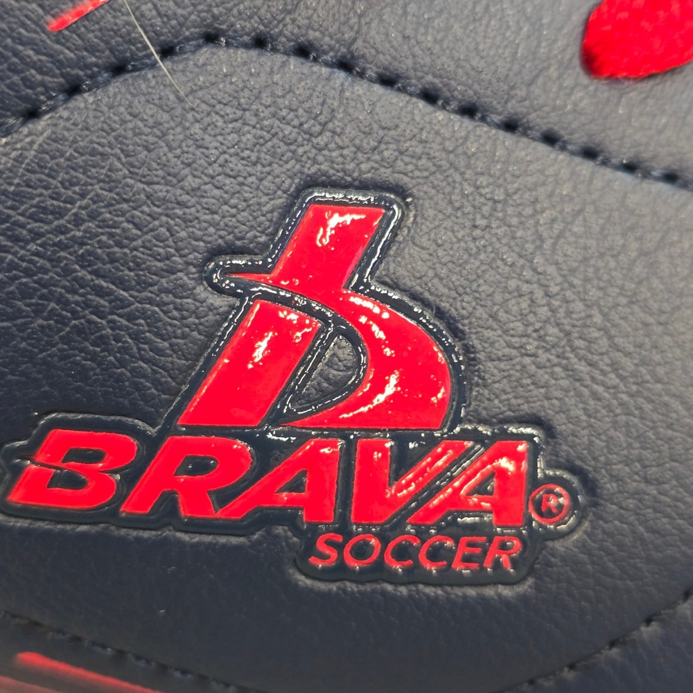 Brava Soccer Boys Cleats Navy Blue Red Athletic Shoes 174545 Size 5.5D